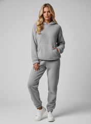 Teddy Fleece Joggingpak Set voor Dames – Ultra Comfortabele Winterset