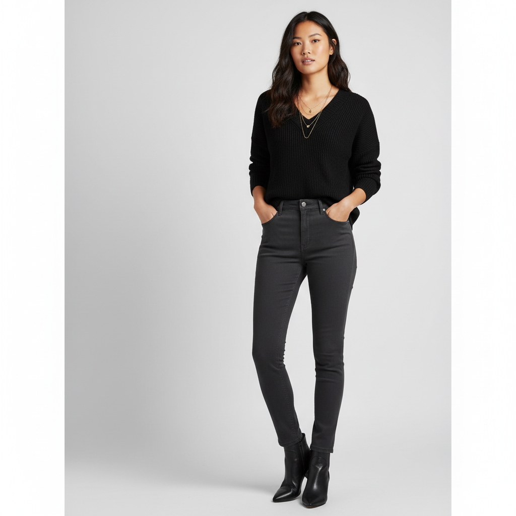 V-hals Gebreide Trui voor Dames – Zachte Warm Knit Sweater