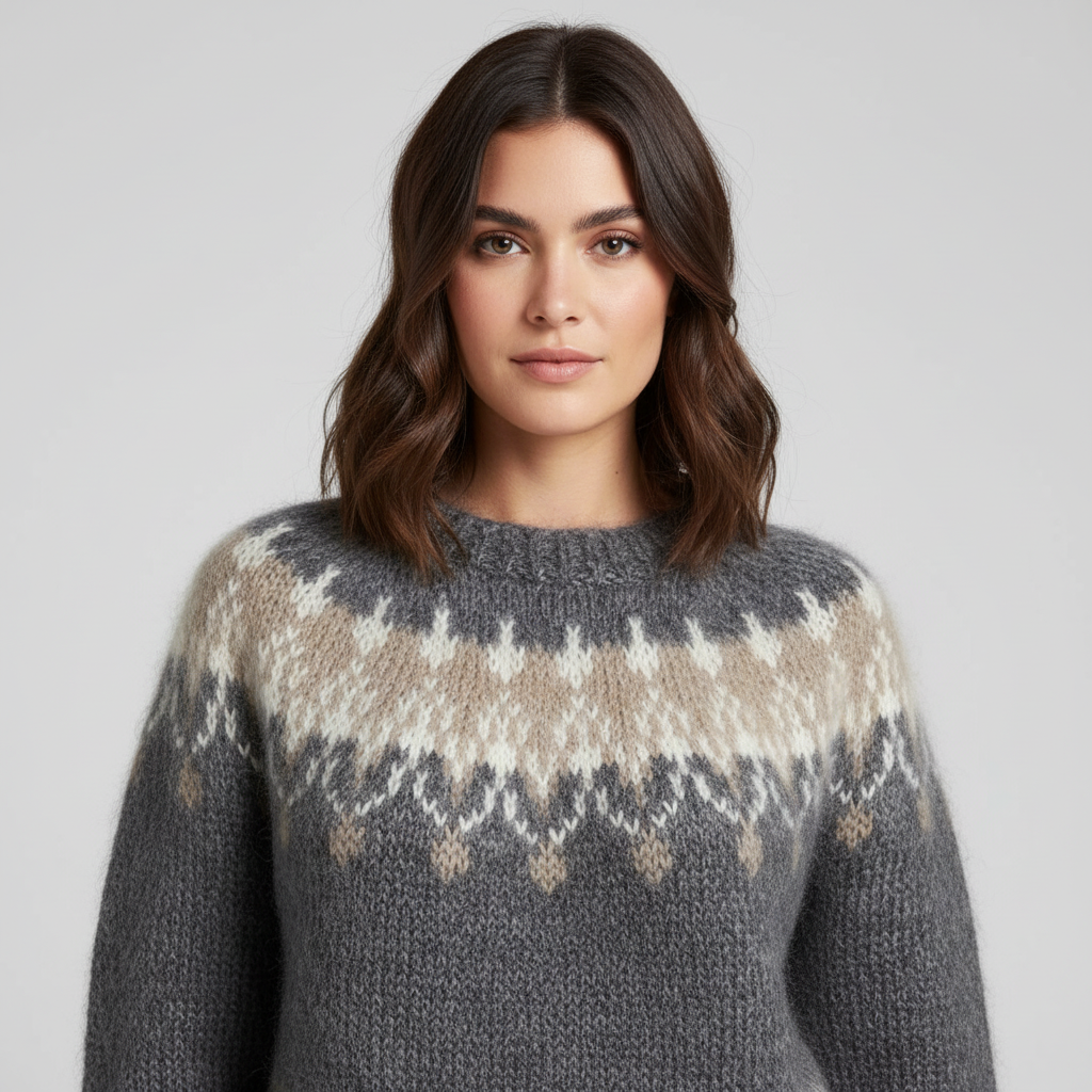 Dea Studios Oversized Fair Isle Pullover