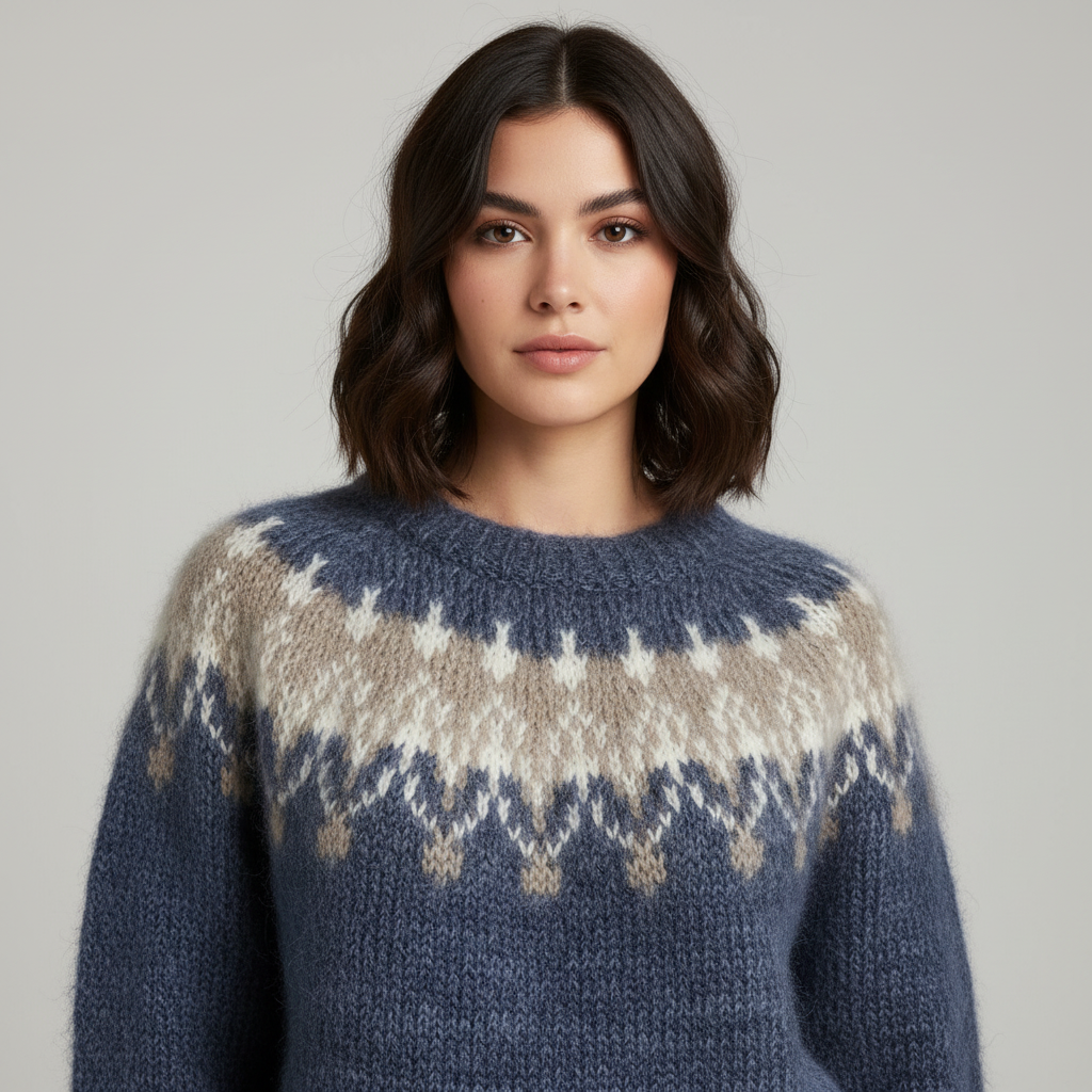 Dea Studios Oversized Fair Isle Pullover