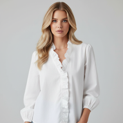 Blouse met Ruches voor Dames – Elegante en Comfortabele Flowy Top