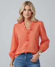 Blouse met Ruches voor Dames – Elegante en Comfortabele Flowy Top