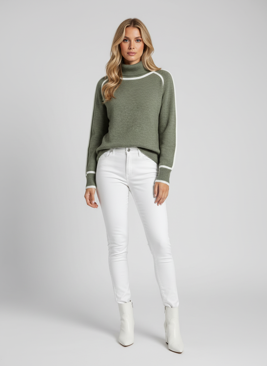 Dea Studios Gebreide Turtleneck Trui