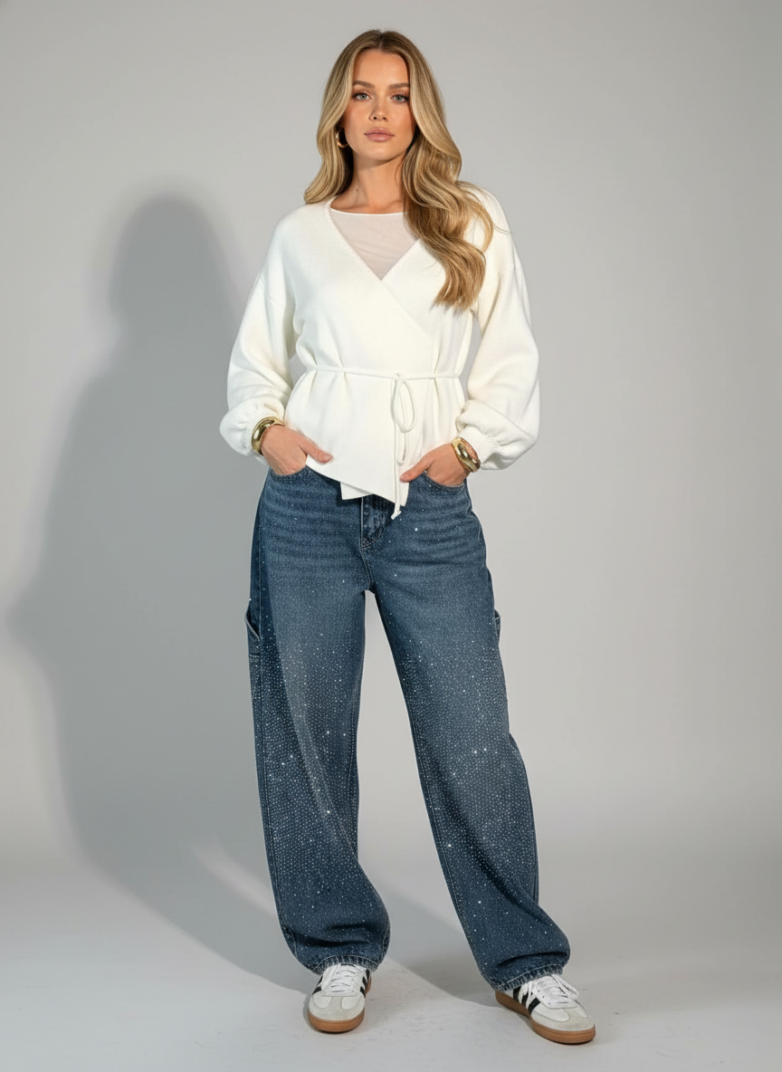 Jeans met Kristallen voor Dames – Trendy Denim