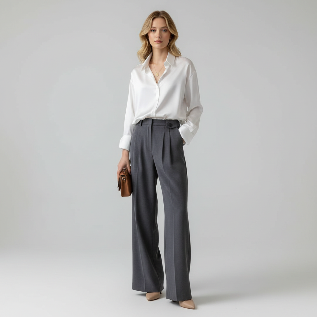 Zijde Blouse voor Dames – Luxe Silk Look Blouse