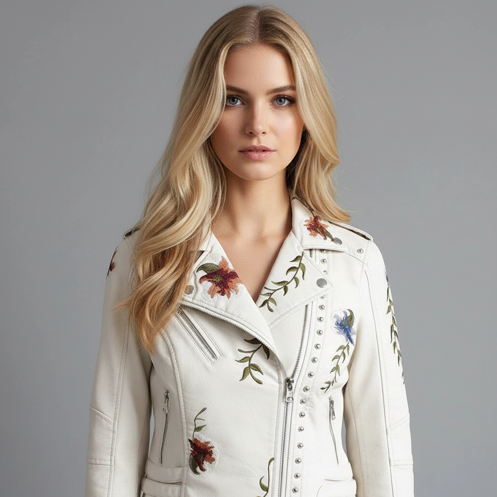 Geborduurde Jas voor Dames – Unieke Borduursels