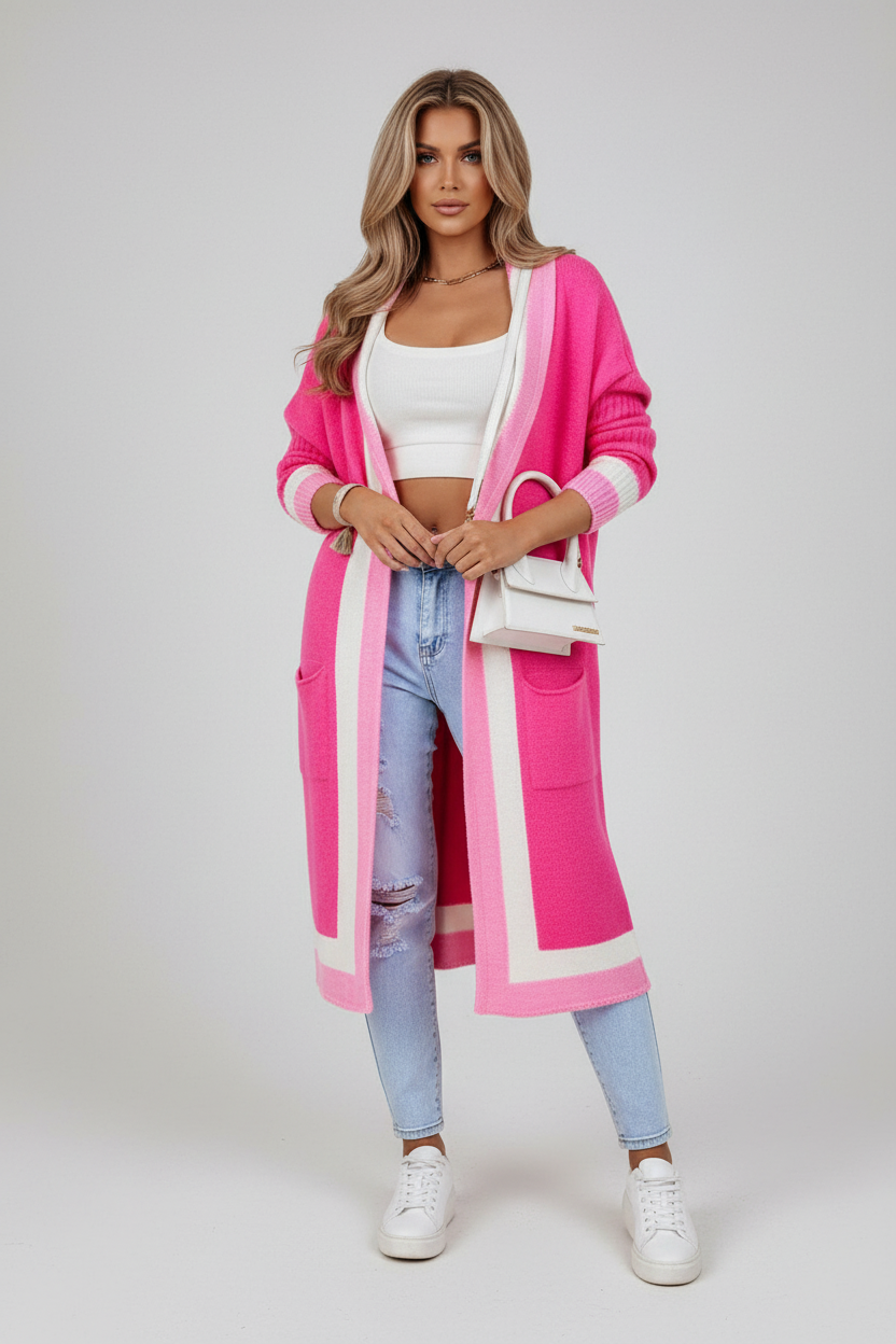 Dea Studios Lange Gestreepte Cardigan