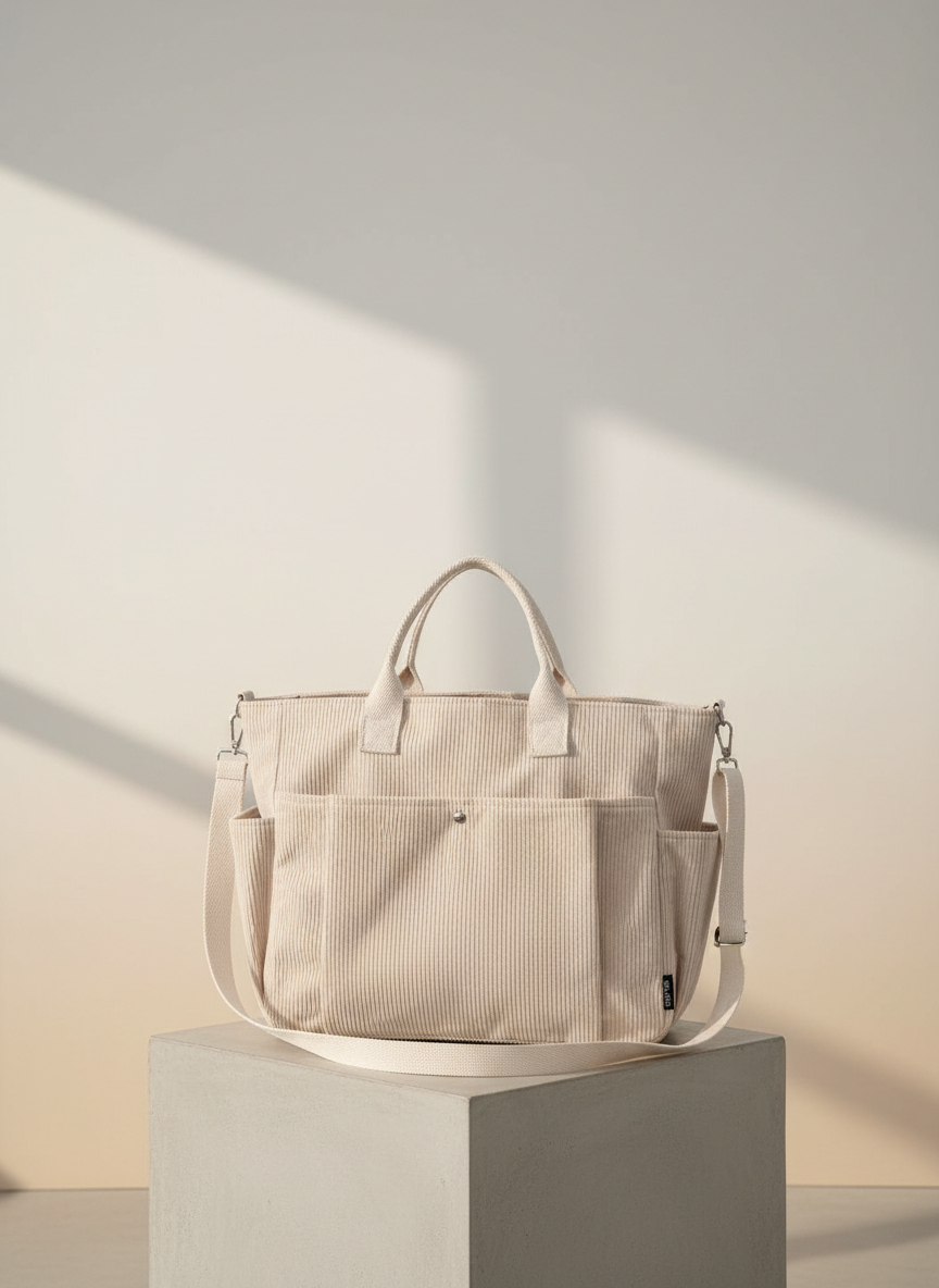 Dea Studios Corduroy Tote Tas