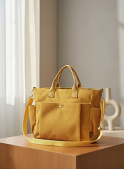 Corduroy Schoudertas Dames | met Trendy Ribstof en Ruime Praktische Indeling