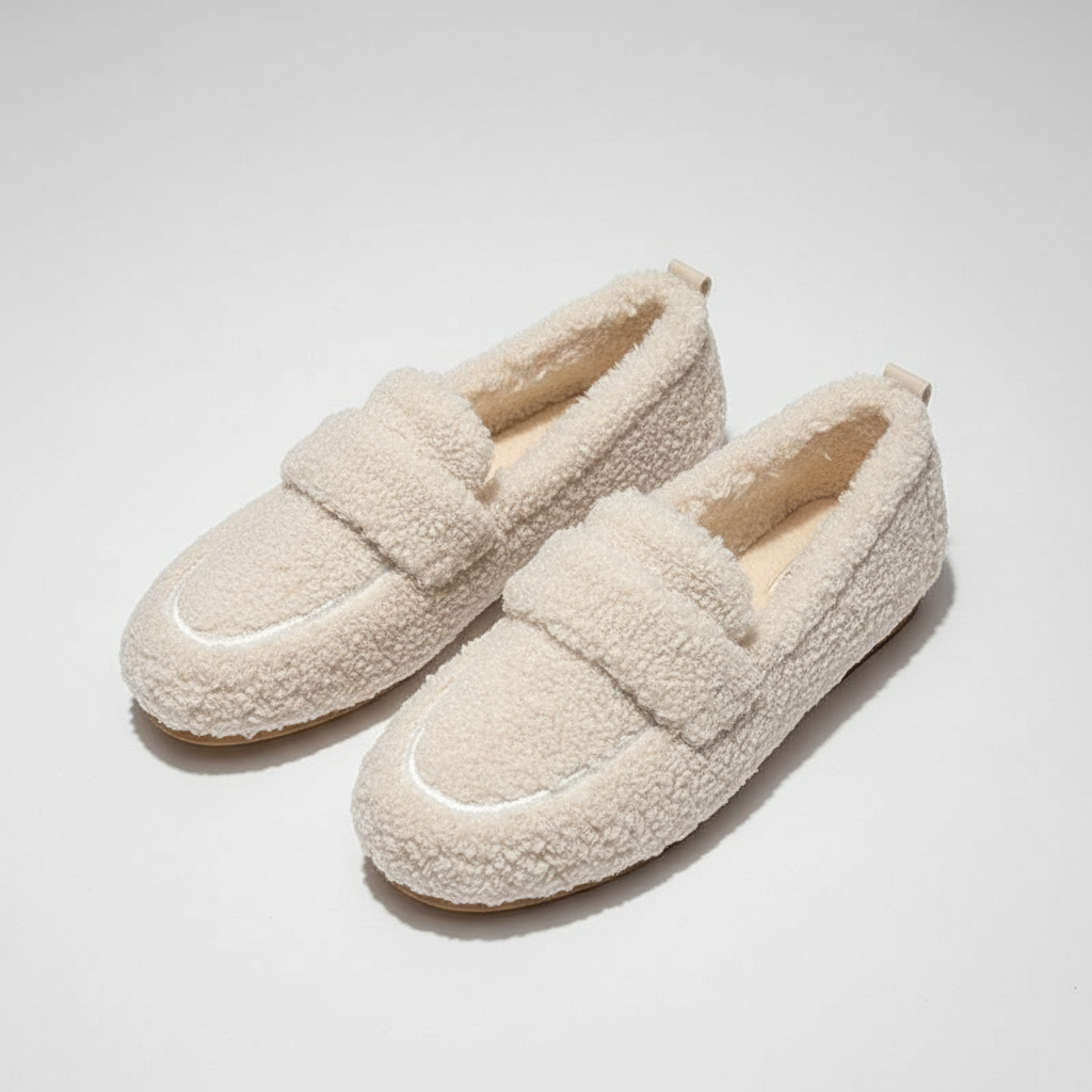 Amara CozyCloud Pantoffels Dames | Luxe Lamswollen Pantoffels | Warme Ademende Huispantoffels