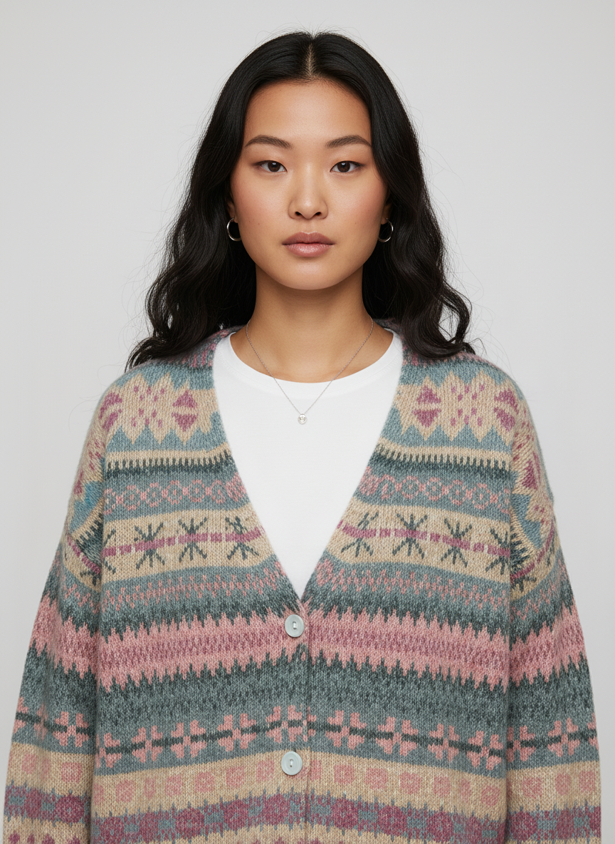 Dea Studios Fair Isle Cardigan