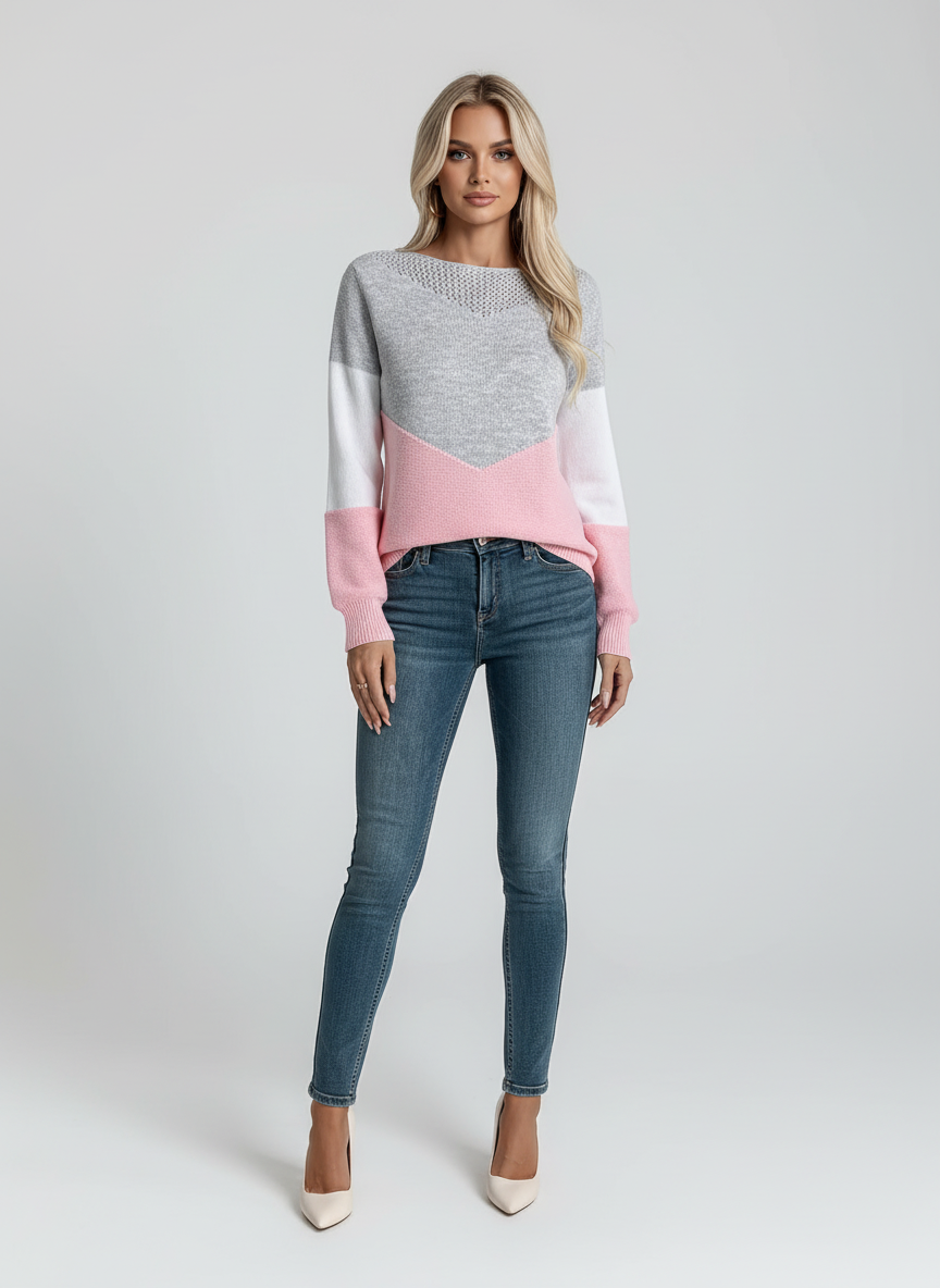 Dea Studios Gebreide Kleurenblok Trui