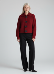 Button-Up Gebreide Cardigan voor Dames – Zacht Knit Vest