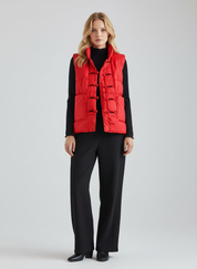 Winter Puffer Bodywarmer voor Dames – met Kraag & Zakken