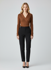 Gebreide Blazer Top voor Dames – Elegante Knit Blazer