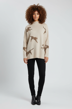 Dea Studios Gebreide Top Luipaardprint