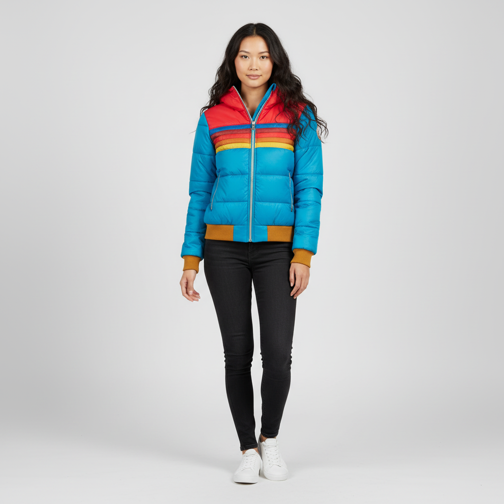 Dea Studios Puffer Jas Gekleurd