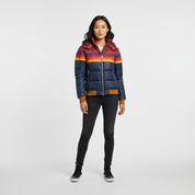 Retro Puffer Jack voor Dames – Warm Gewatteerd Winterjack in Vintage Stijl