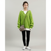 Oversized Kabeltrui voor Dames – Warme Gebreide Sweater in Chunky Knit