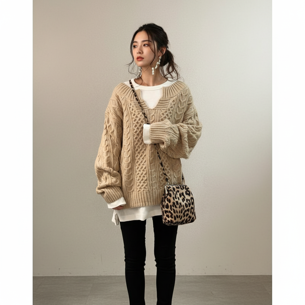 Dea Studios Oversized Kabeltrui