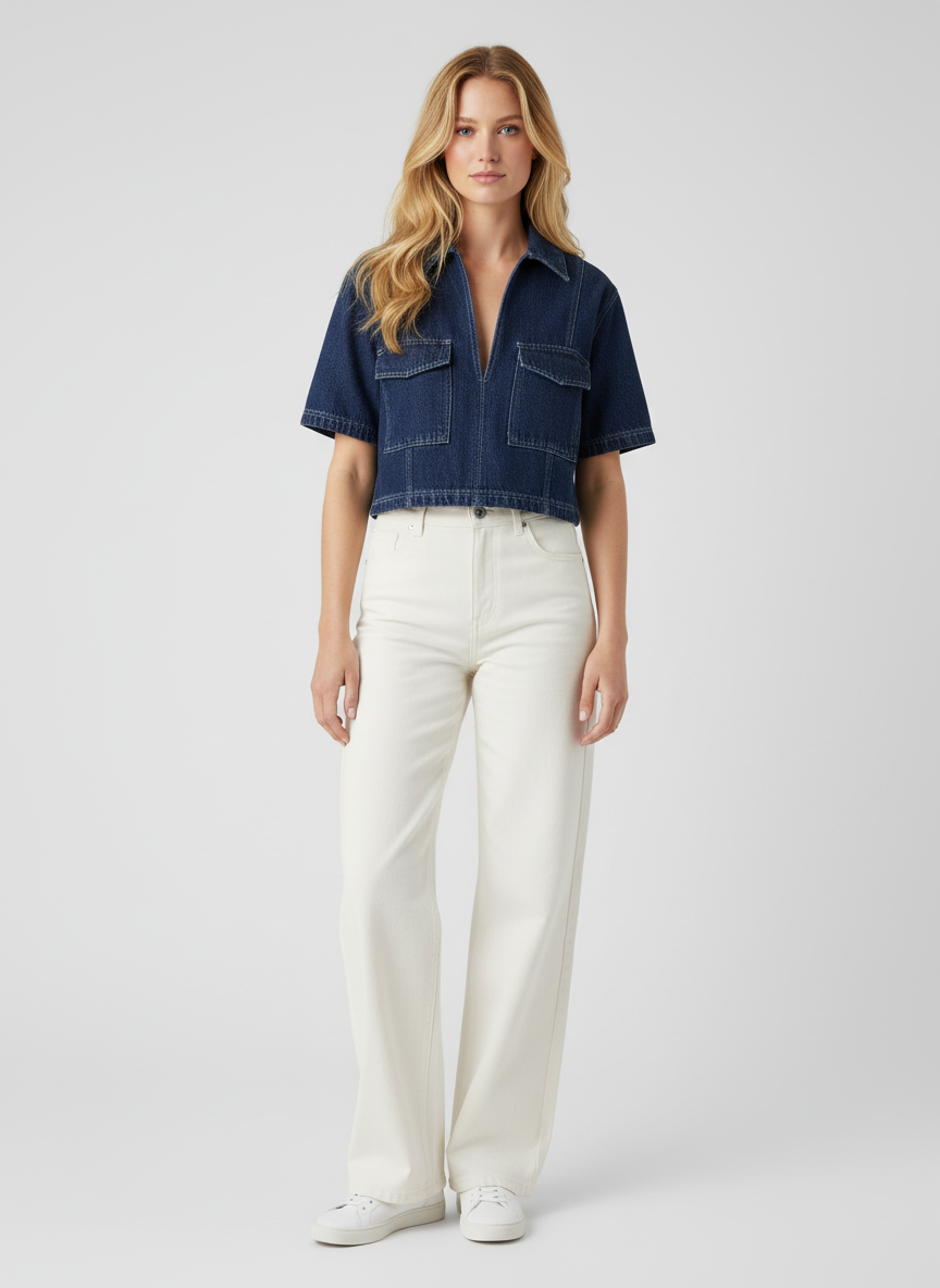 Dea Studios Denim Top