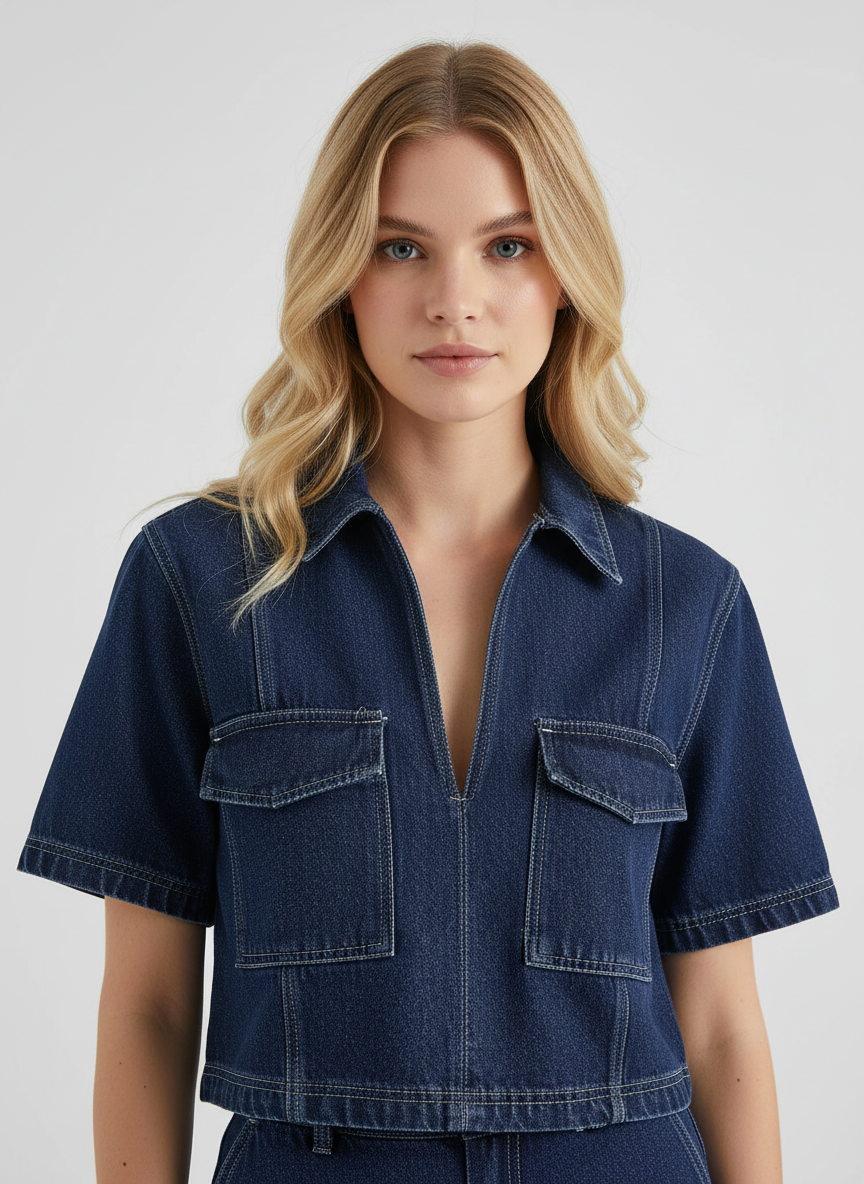 Dea Studios Denim Top