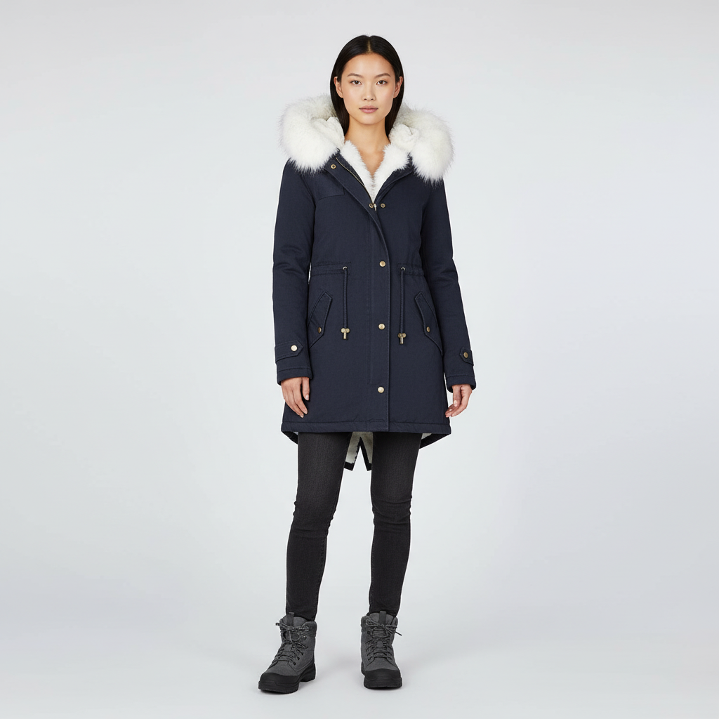 Parka voor Dames met Bontkraag – Warme Winterjas met Luxe Voering & Bescherming