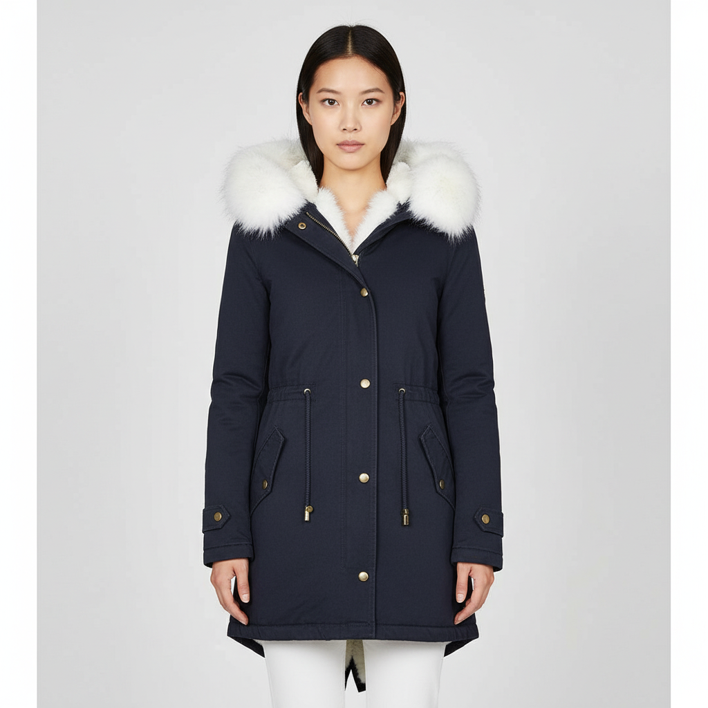 Parka voor Dames met Bontkraag – Warme Winterjas met Luxe Voering & Bescherming