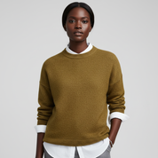 Gebreide Crewneck Trui voor Dames – Zachte Knit Sweater met Comfortabele Pasvorm