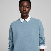 Gebreide Crewneck Trui voor Dames – Zachte Knit Sweater met Comfortabele Pasvorm