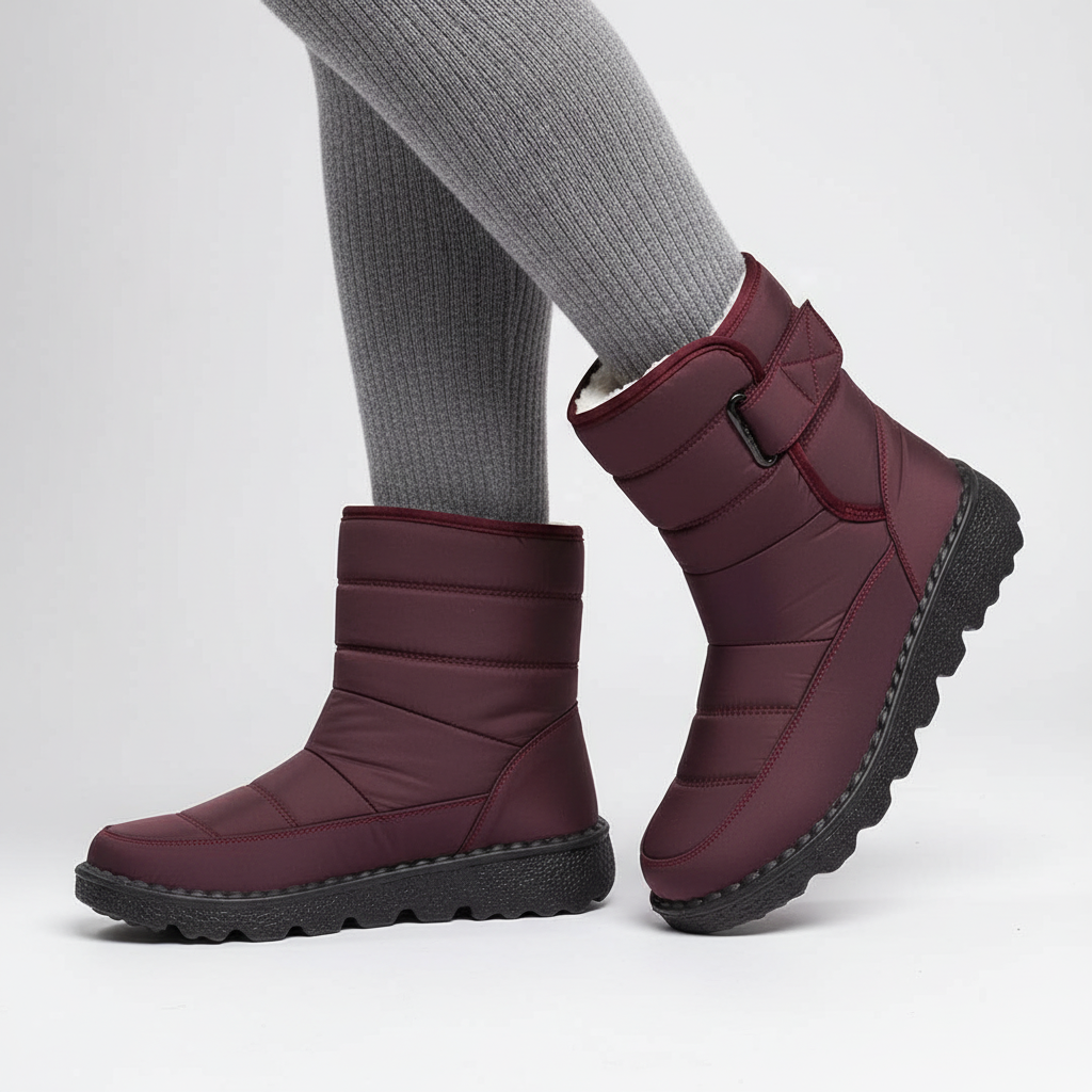 Waterdichte Winter Snow Boots voor Dames – Warme Enkelboots voor Sneeuw & Kou