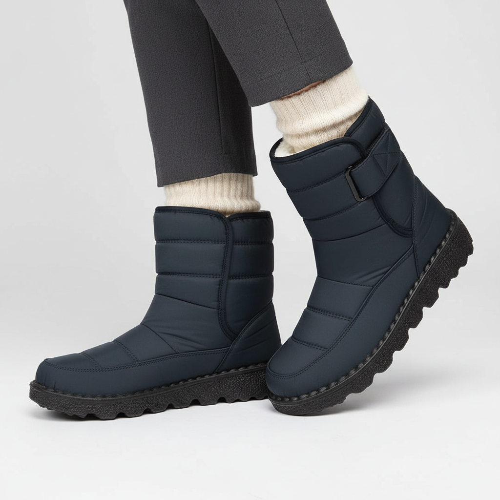 Waterdichte Winter Snow Boots voor Dames – Warme Enkelboots voor Sneeuw & Kou