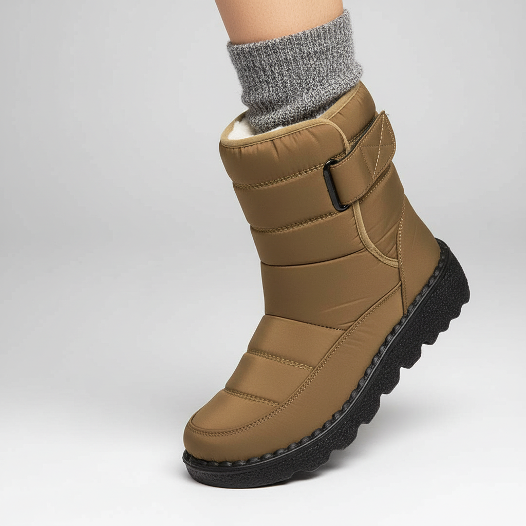 Waterdichte Winter Snow Boots voor Dames – Warme Enkelboots voor Sneeuw & Kou