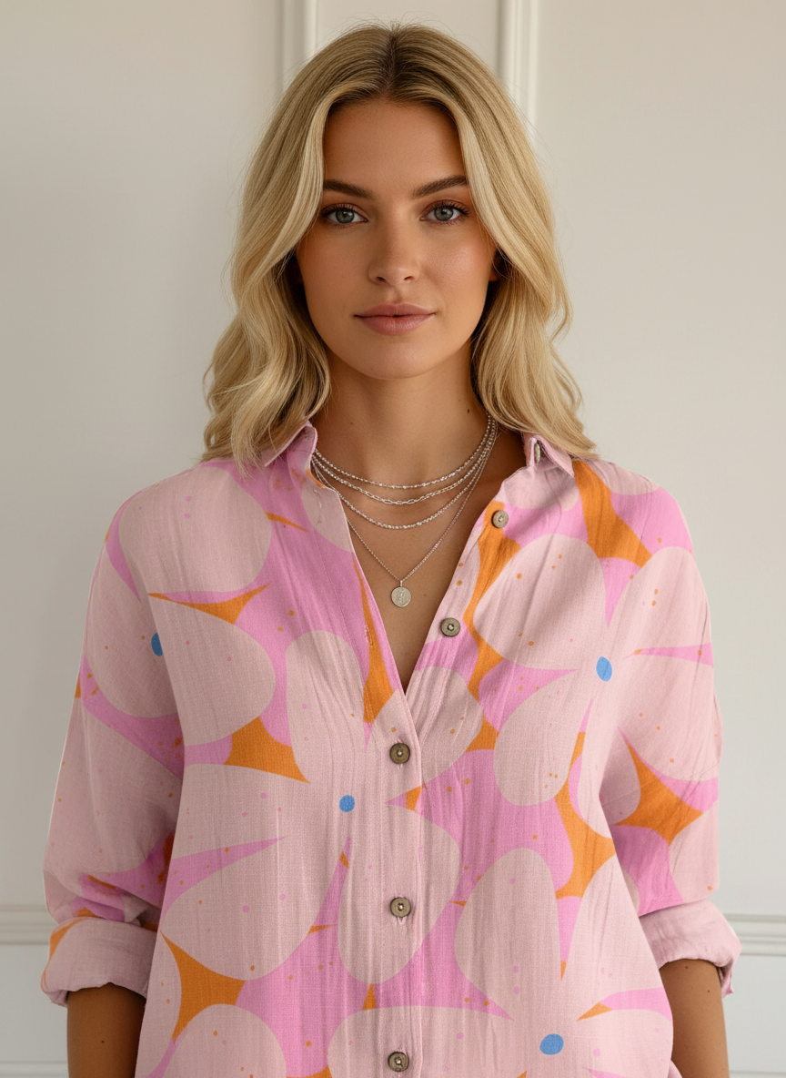 Dames Blouse met Bloemenprint – Luchtige Floral Top