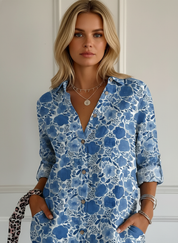 Dames Blouse met Bloemenprint – Luchtige Floral Top