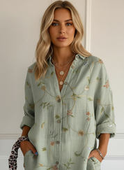 Dames Blouse met Bloemenprint – Luchtige Floral Top