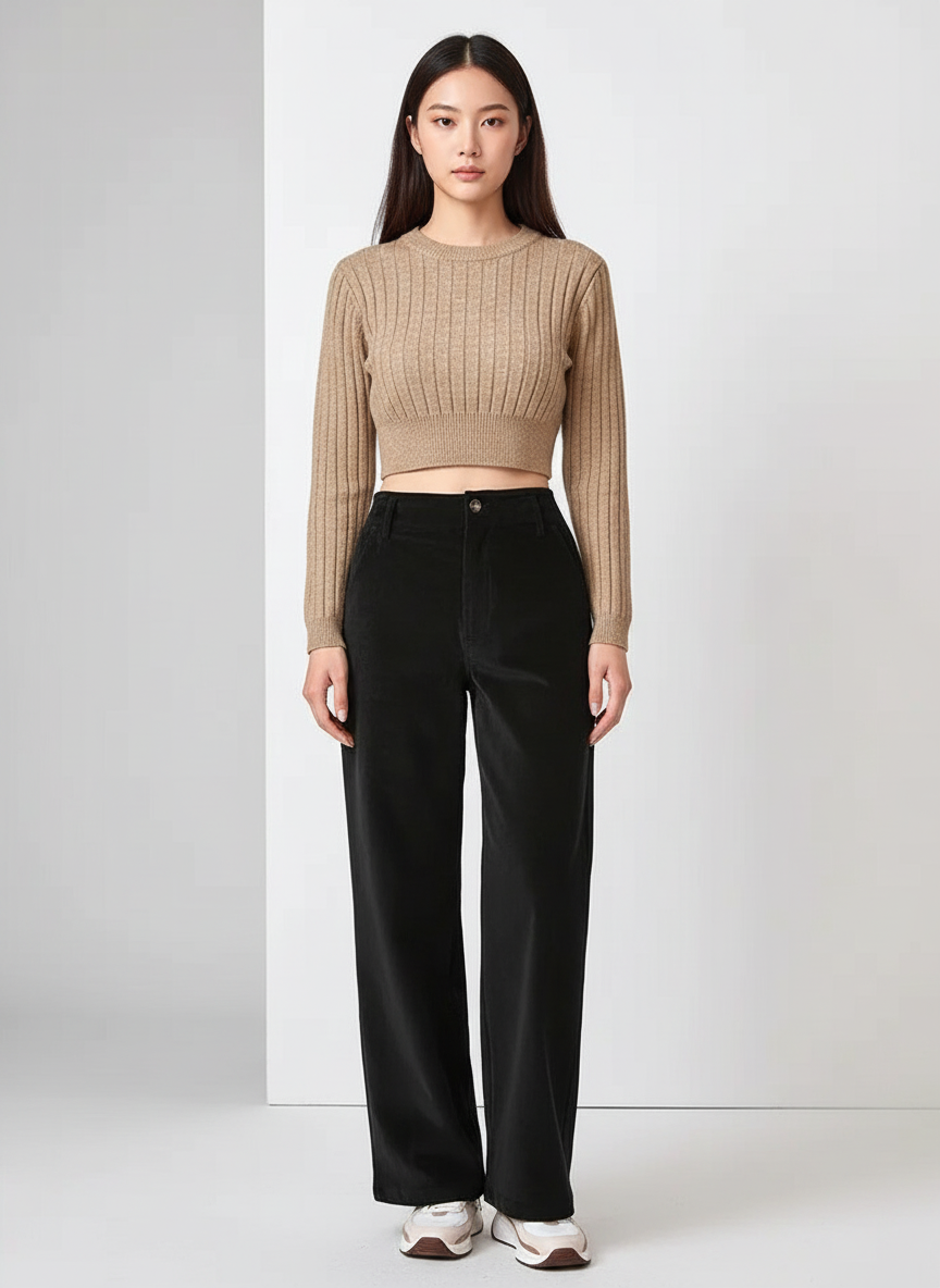 Dea Studios Wijde Corduroy Broek