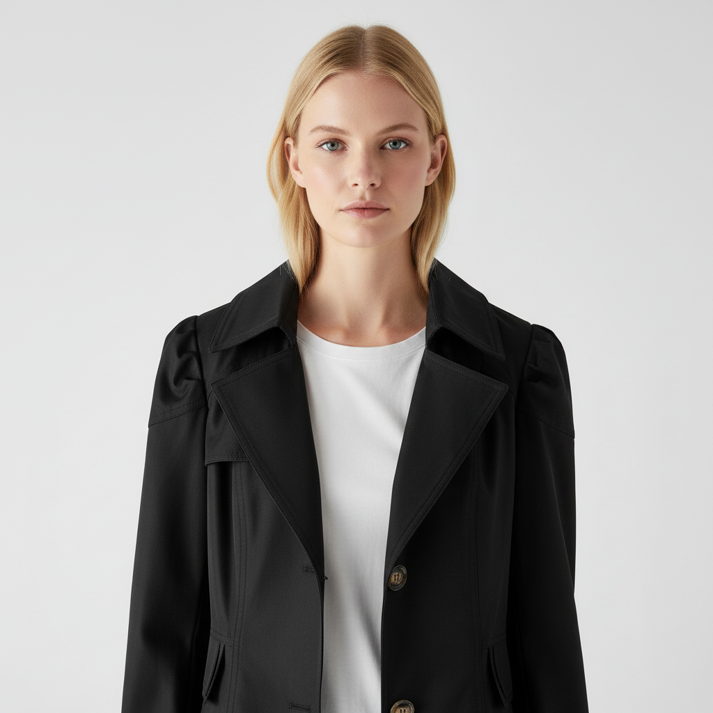 Klassieke Trenchcoat voor Dames – Tijdloze Lange Jas met Elegante Pasvorm
