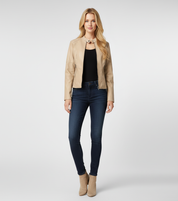 Zwarte Moto Jas voor Dames – Stoer Leren Jack in Biker Style