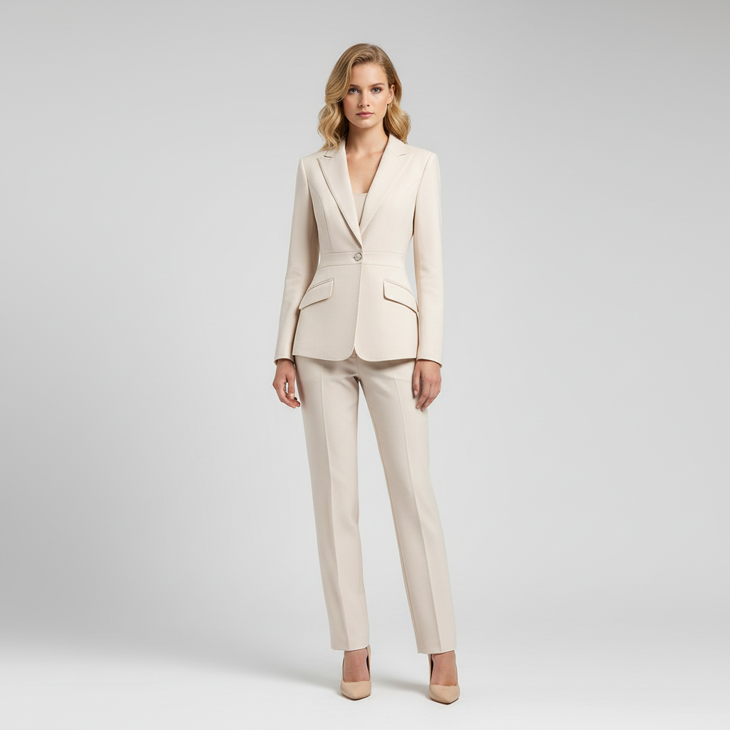 Blazer & Broek Set voor Dames – Elegante Twee-delige Suit Set voor Zakelijk & Chic