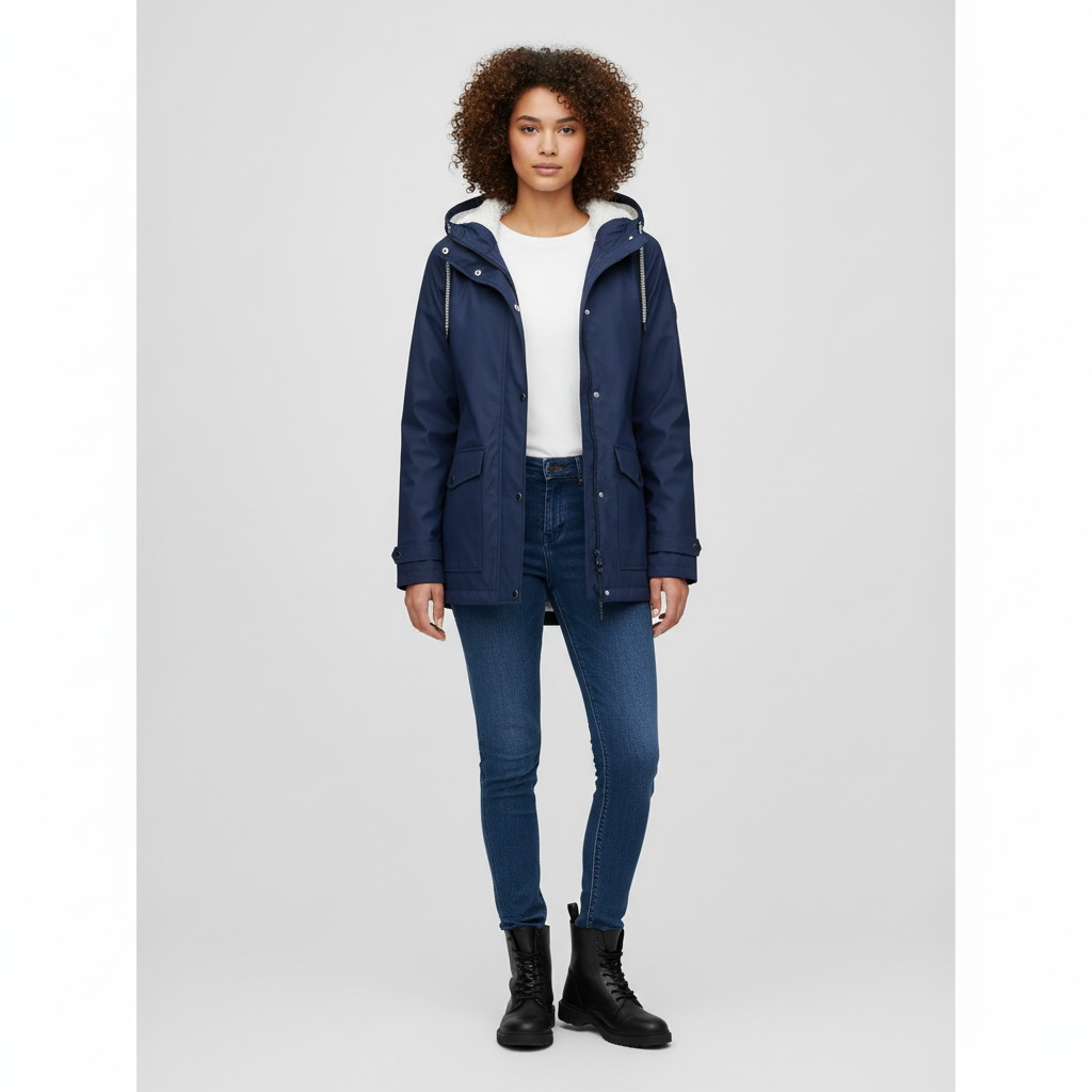 Outdoor Jas voor Dames – Warme Waterafstotende Jas met Zachte Fleece Voering