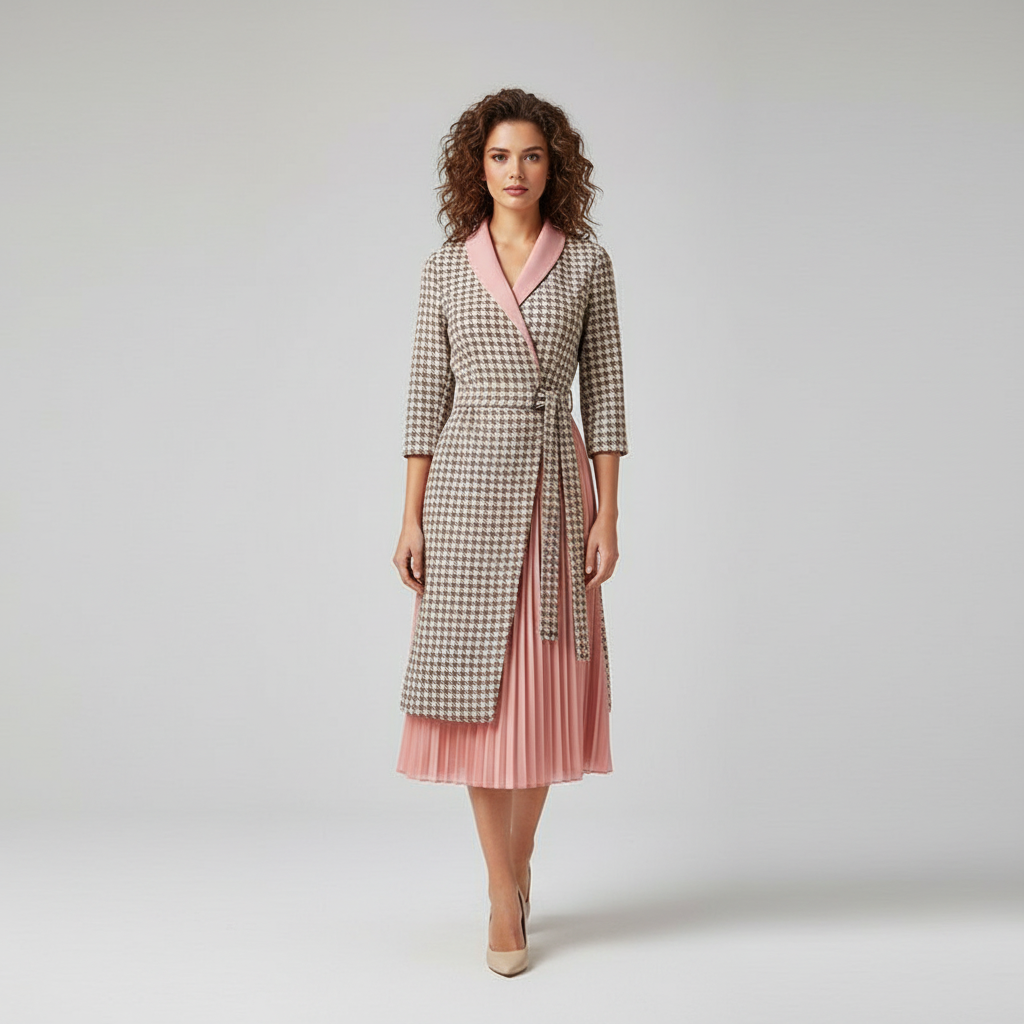 Blazerjurk voor Dames – Elegante Jurk met Plissé Rok & Stijlvolle Tailored Fit