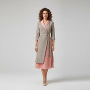 Blazerjurk voor Dames – Elegante Jurk met Plissé Rok & Stijlvolle Tailored Fit