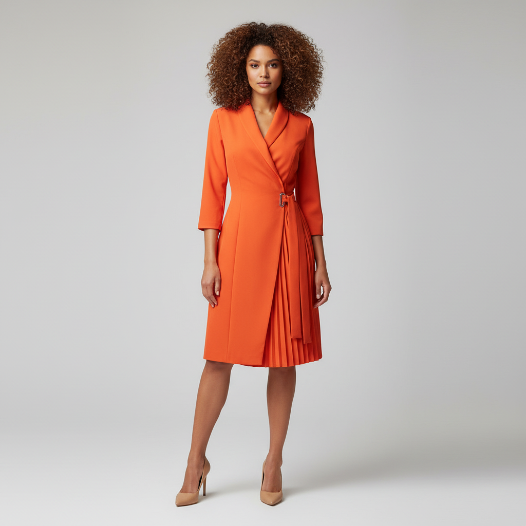 Blazerjurk voor Dames – Elegante Jurk met Plissé Rok & Stijlvolle Tailored Fit
