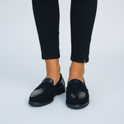 Zwarte Leren Loafers voor Dames – Klassieke Comfortabele Instappers