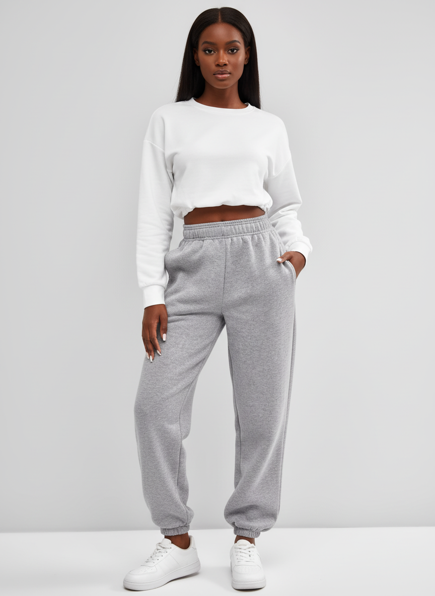 Comfortabele Joggingbroek voor Dames – Zachte Lounge Jogger met Relaxte Pasvorm