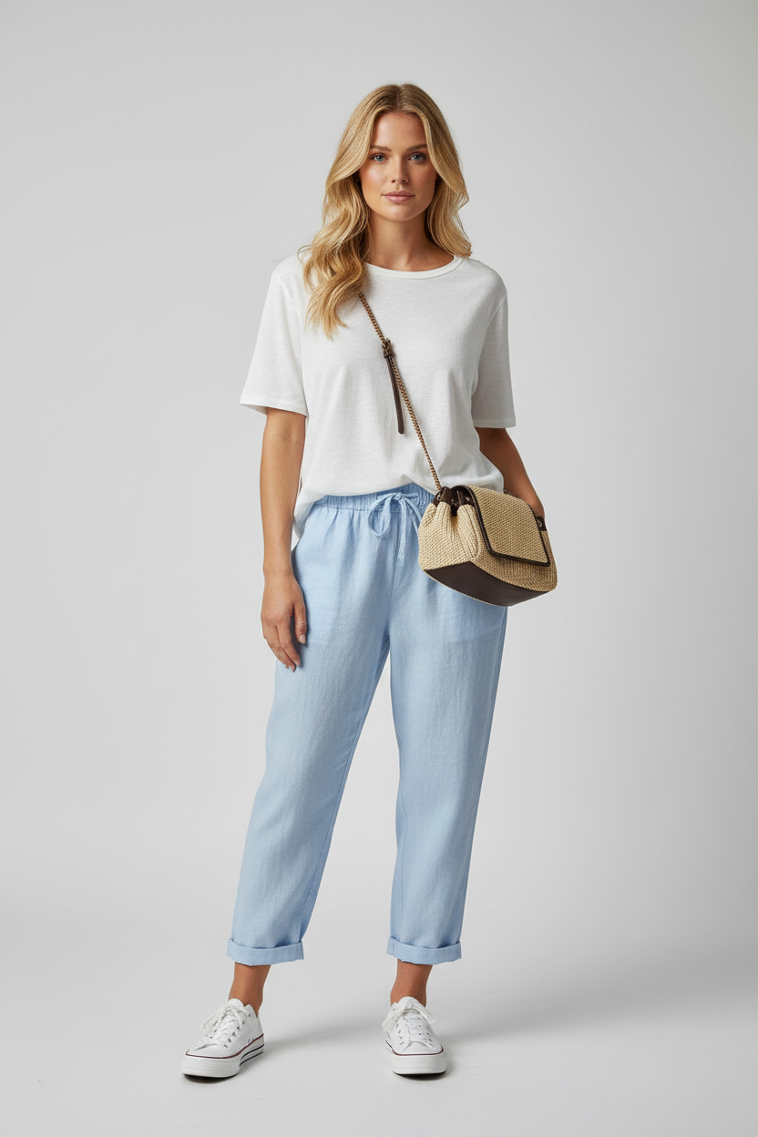 Dea Studios Linnen Broek Dames