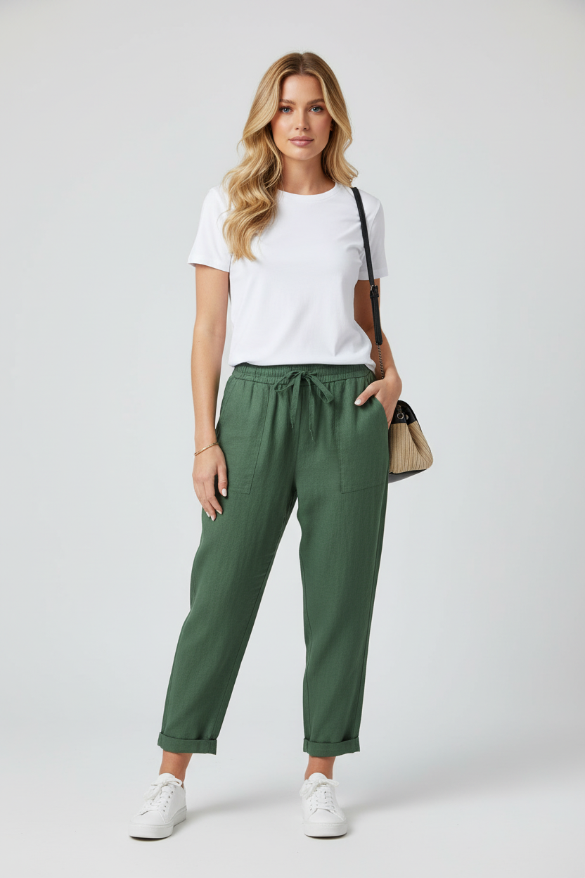 Dea Studios Linnen Broek Dames