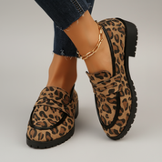 Luipaard Loafers voor Dames – Comfortabele Leren Instappers met Tijdloos en Elegant Design