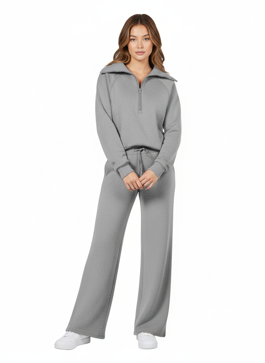 Fleece Lounge Set voor Dames – Zachte Warme Loungewear Set met Comfort Fit